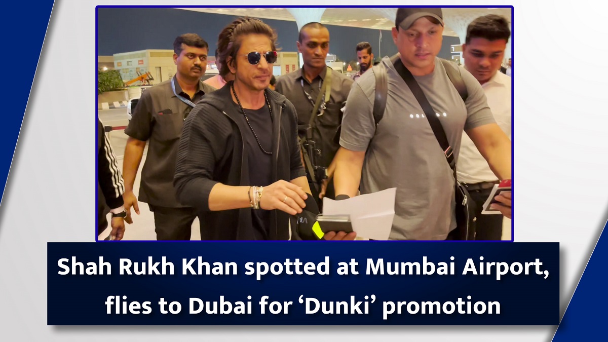 Shahrukh Khan spotted at Mumbai airport flying to Dubai for Dunki promotion